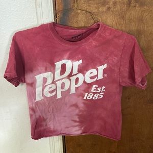Hot Topic Dr Pepper cropped shirt women’s XS